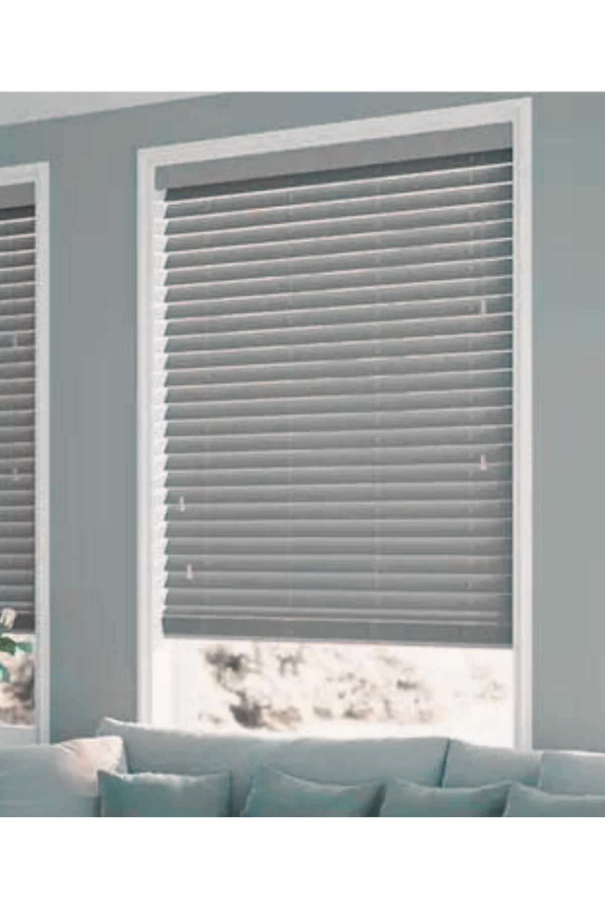 Wooden Blinds %100 Doğal Ahşap Jaluzi Perde 50mm,Alüminyum Kasalı
