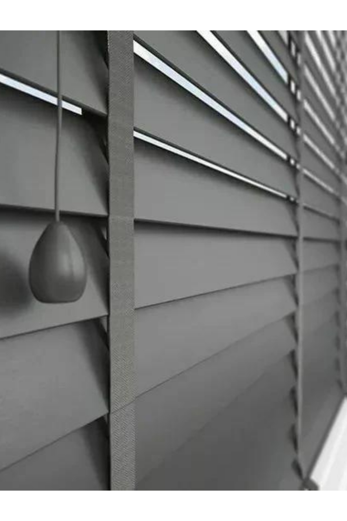 Wooden Blinds %100 Doğal Ahşap Jaluzi Perde 50mm,Alüminyum Kasalı