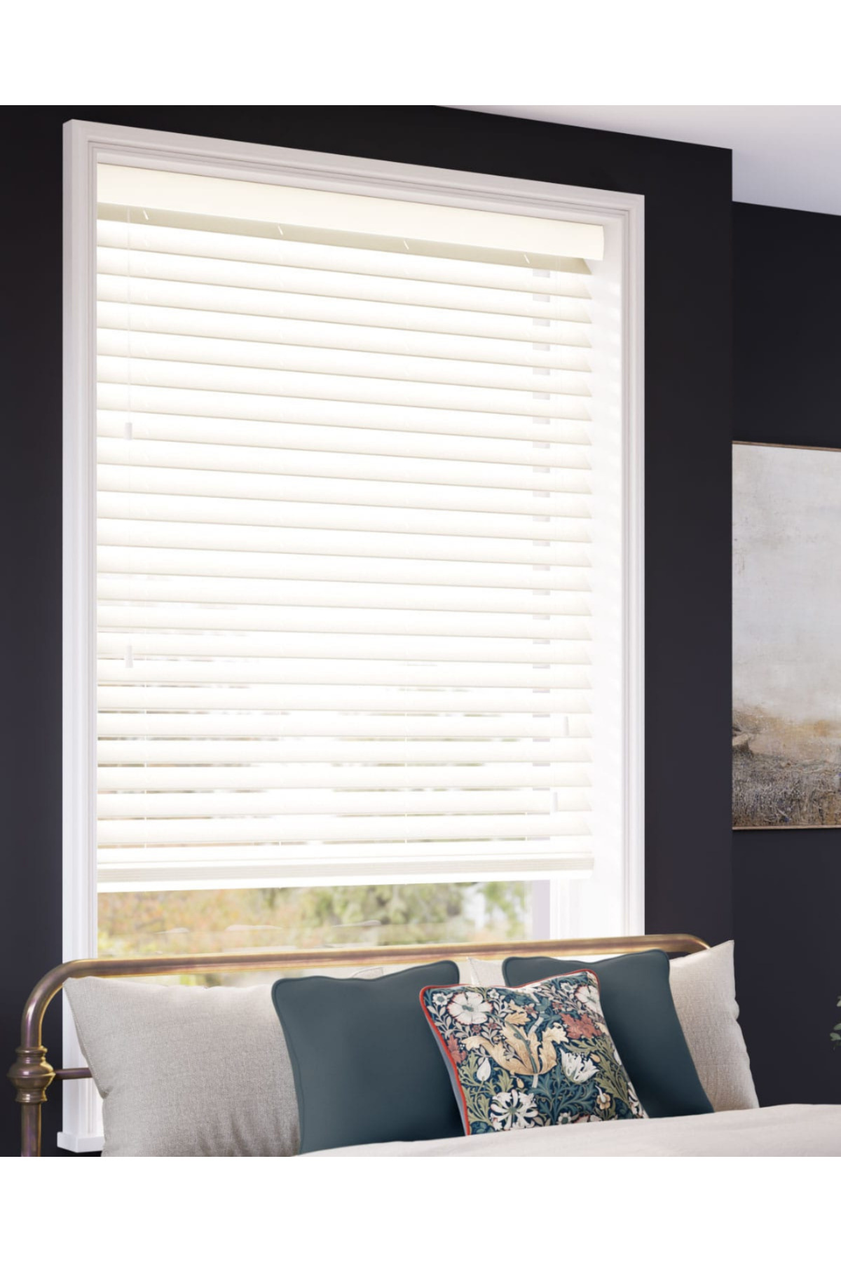 Wooden Blinds %100 Doğal Ahşap Jaluzi Perde 50mm,Alüminyum Kasalı