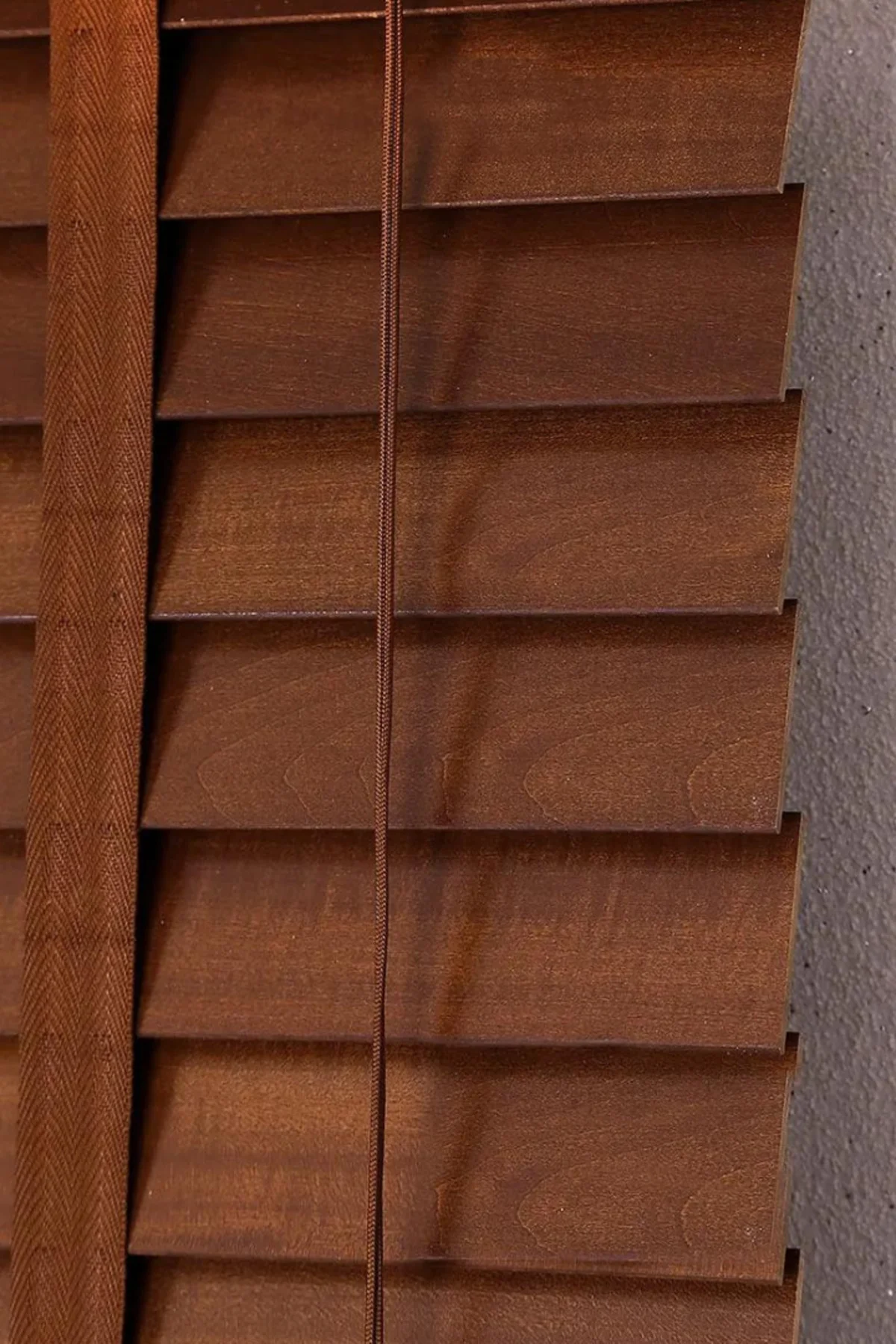Wooden Blinds %100 Doğal Ahşap Jaluzi Perde 50mm, Alüminyum Kasal