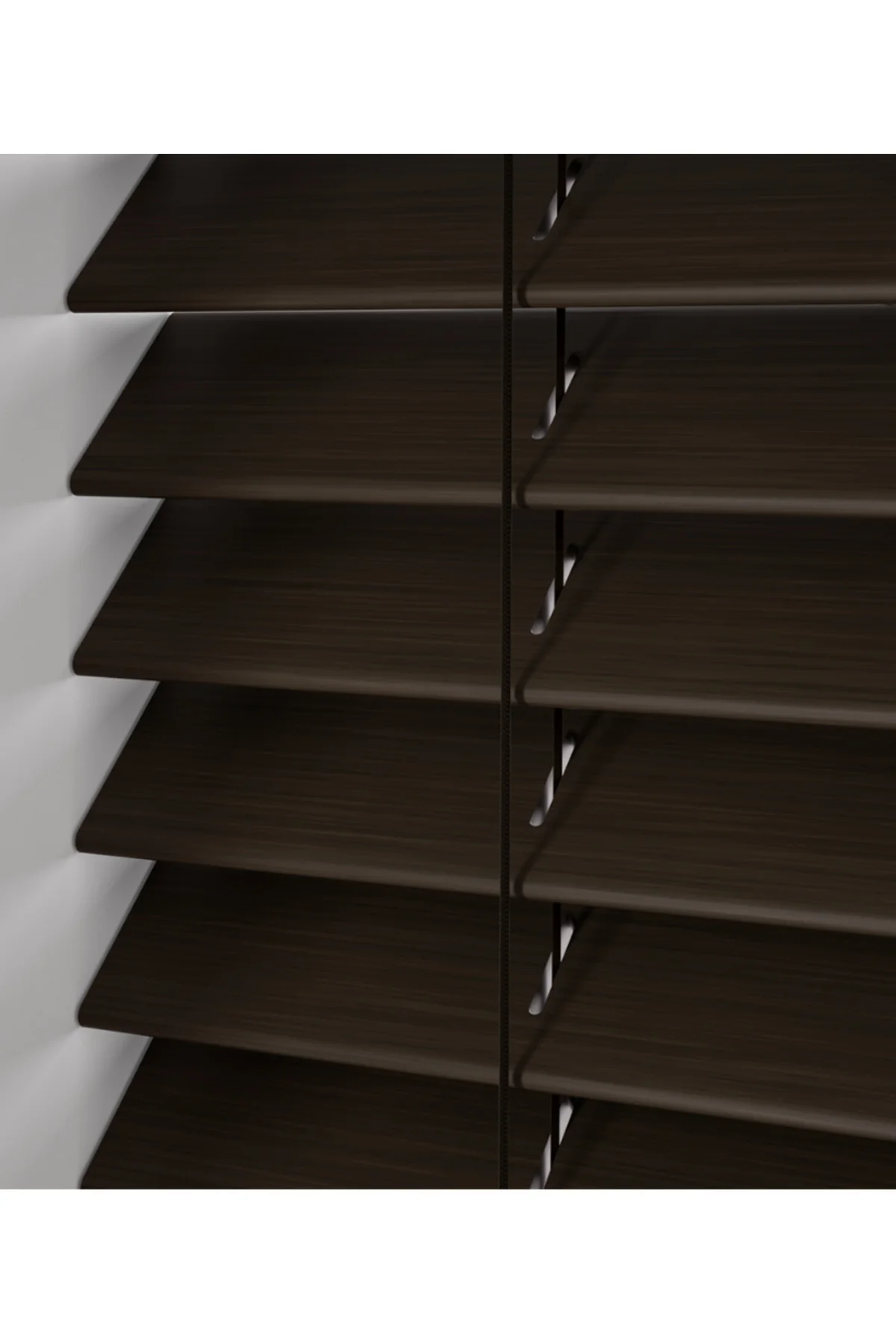 Wooden Blinds %100 Doğal Ahşap Jaluzi Perde 50mm,Alüminyum Kasalı