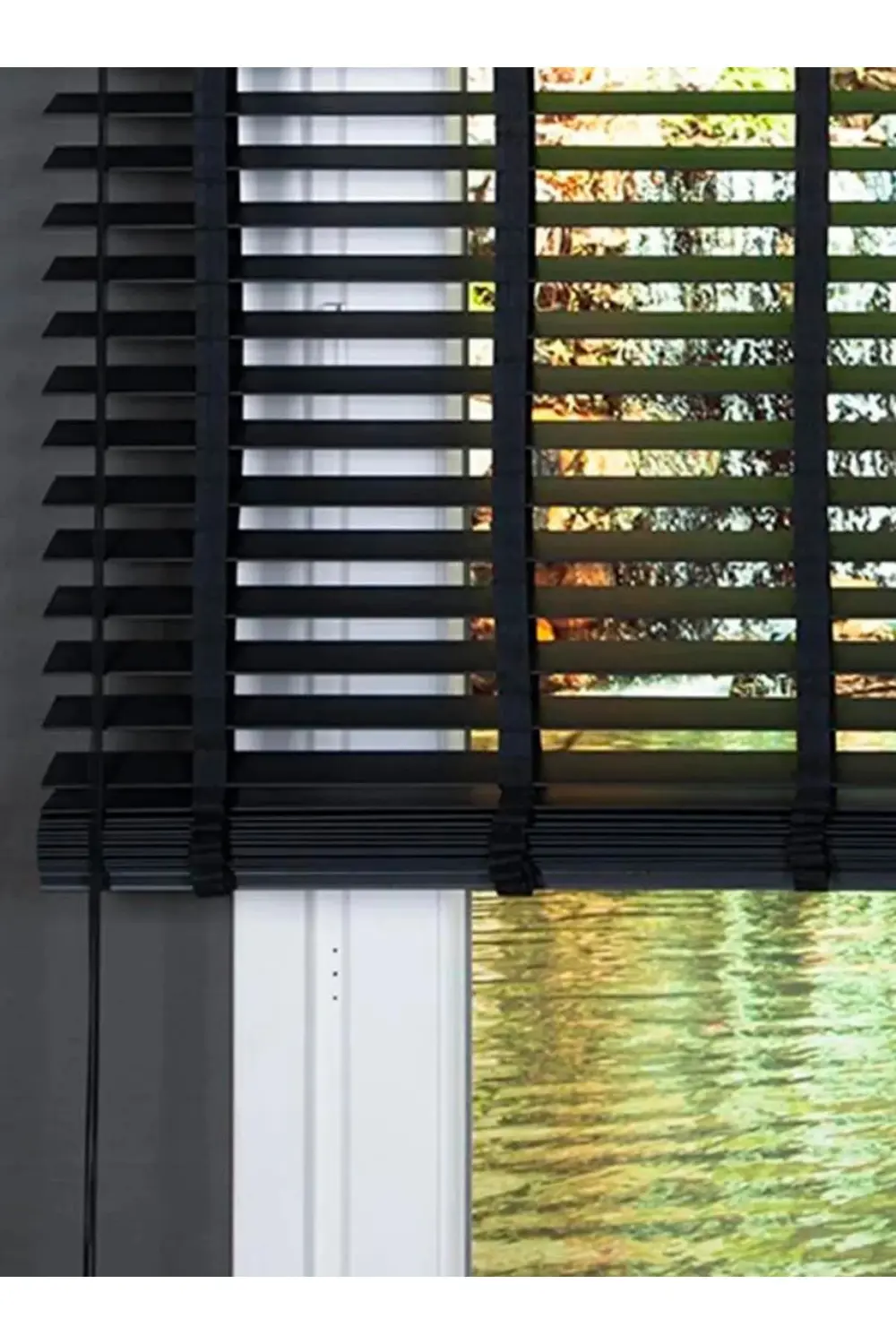 Wooden Blinds %100 Doğal Ahşap Jaluzi Perde 50mm,Alüminyum Kasalı