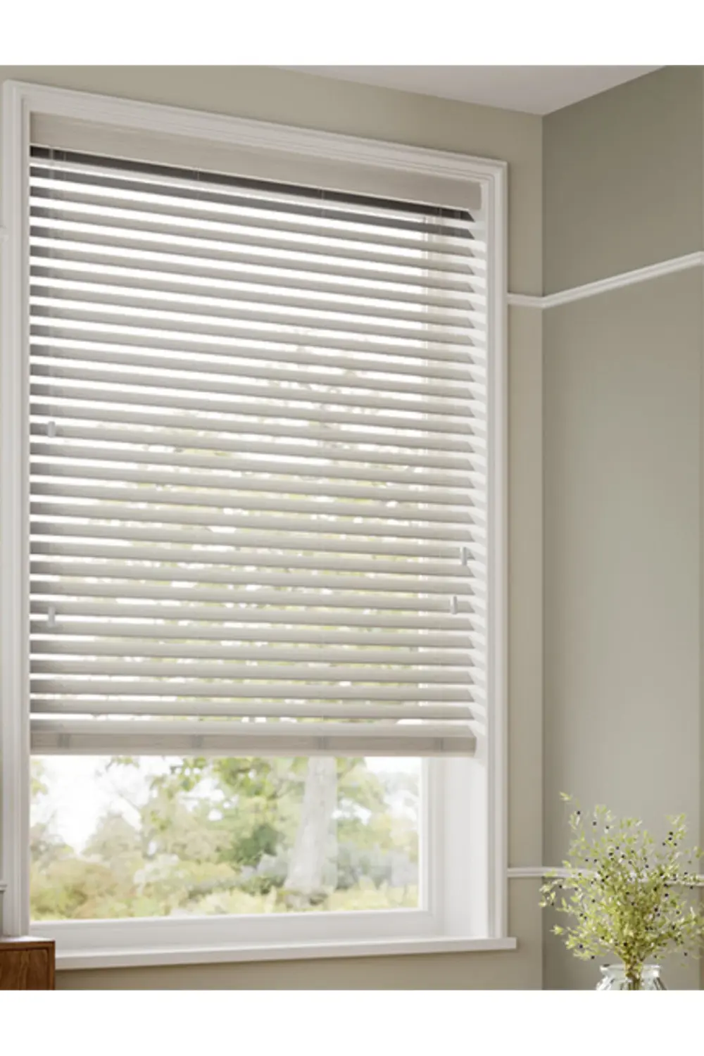 Wooden Blinds %100 Doğal Ahşap Jaluzi Perde 50mm,Alüminyum Kasalı