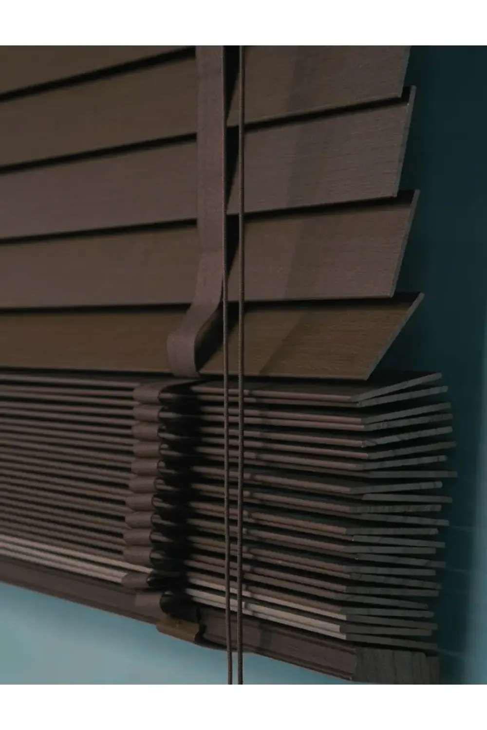 Wooden Blinds %100 Doğal Ahşap Jaluzi Perde 50mm,Alüminyum Kasalı
