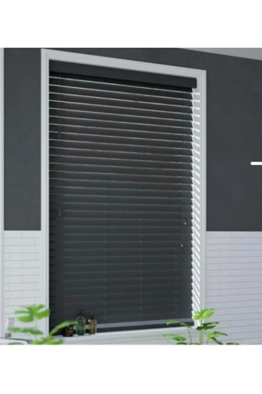Wooden Blinds %100 Doğal Ahşap Jaluzi Perde 50mm,Alüminyum Kasalı