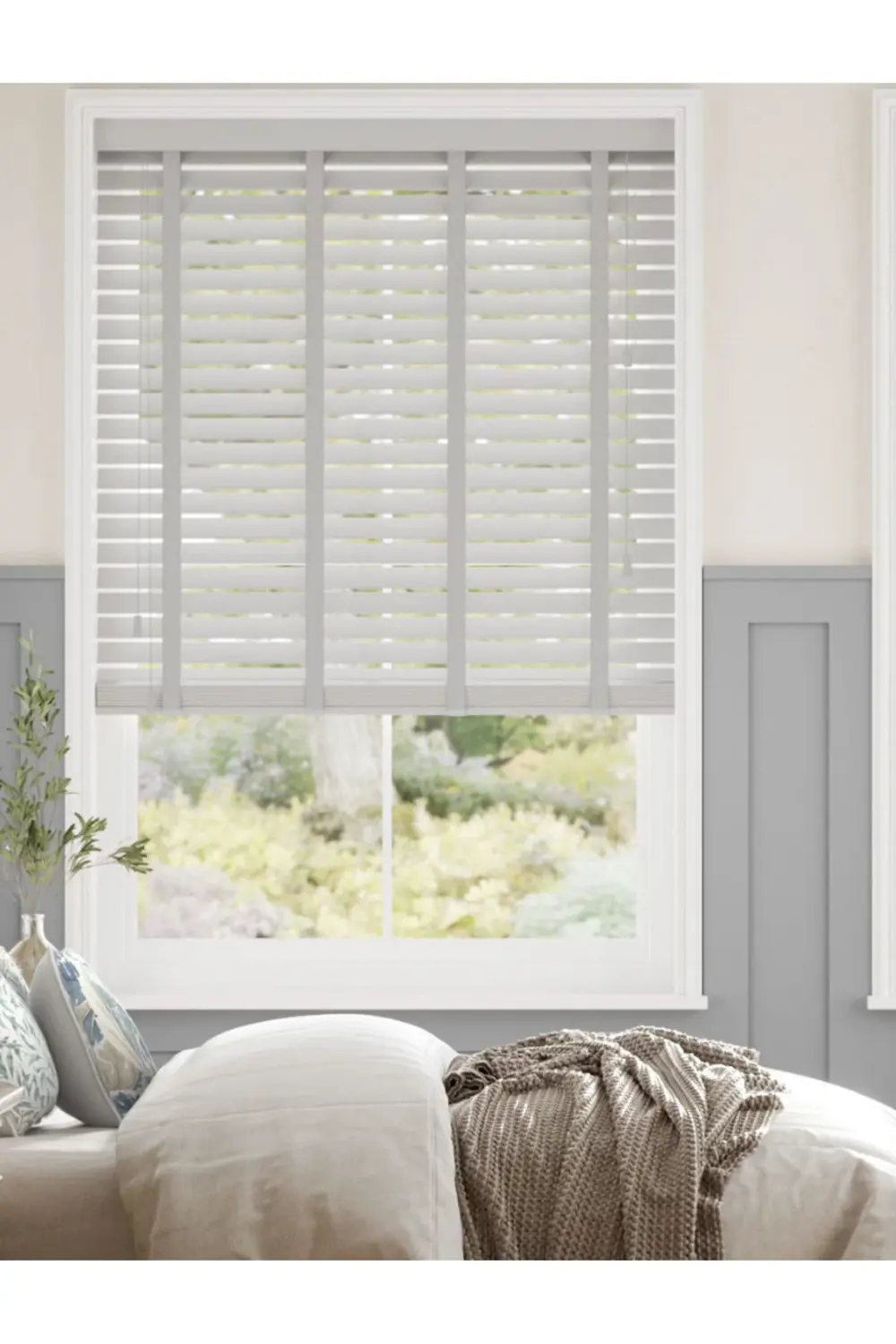 Wooden Blinds %100 Doğal Ahşap Jaluzi Perde 50mm,Alüminyum Kasalı
