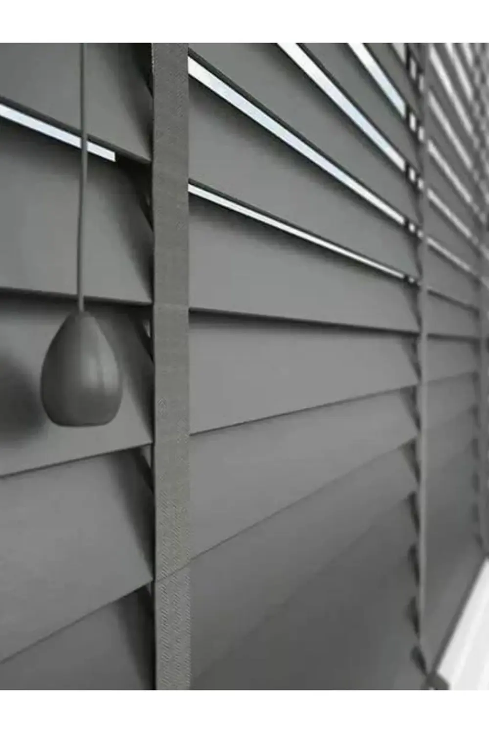 Wooden Blinds %100 Doğal Ahşap Jaluzi Perde 50mm,Alüminyum Kasalı