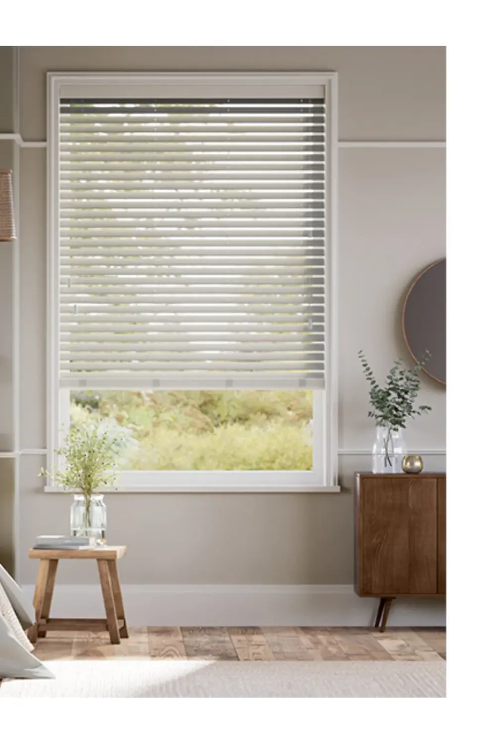 Wooden Blinds %100 Doğal Ahşap Jaluzi Perde 50mm,Alüminyum Kasalı