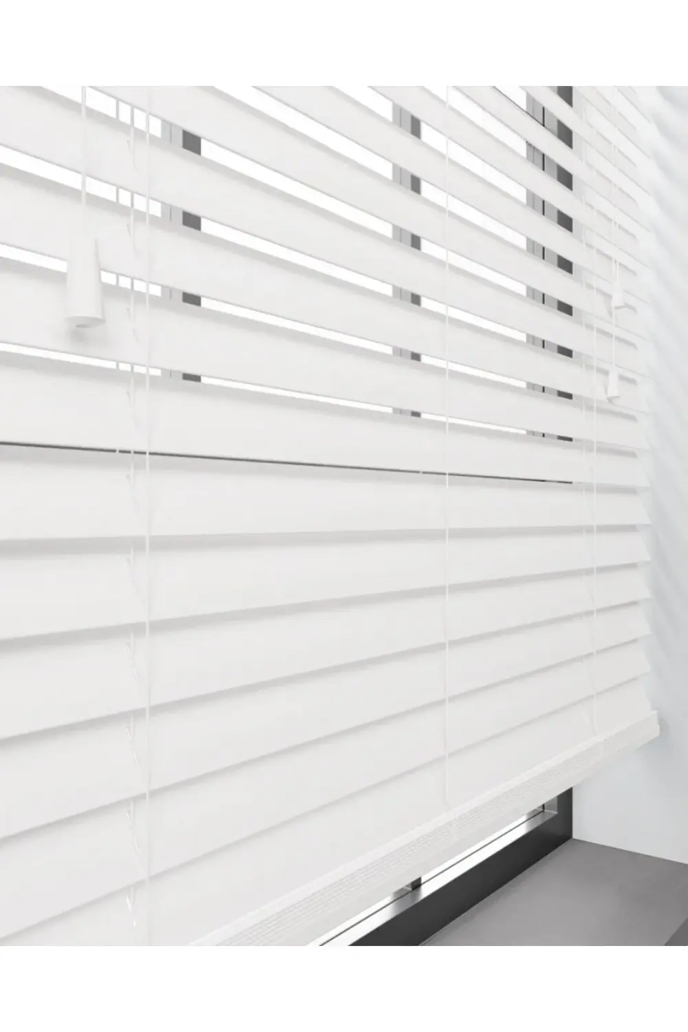 Wooden Blinds %100 Doğal Ahşap Jaluzi Perde 50mm,Alüminyum Kasalı