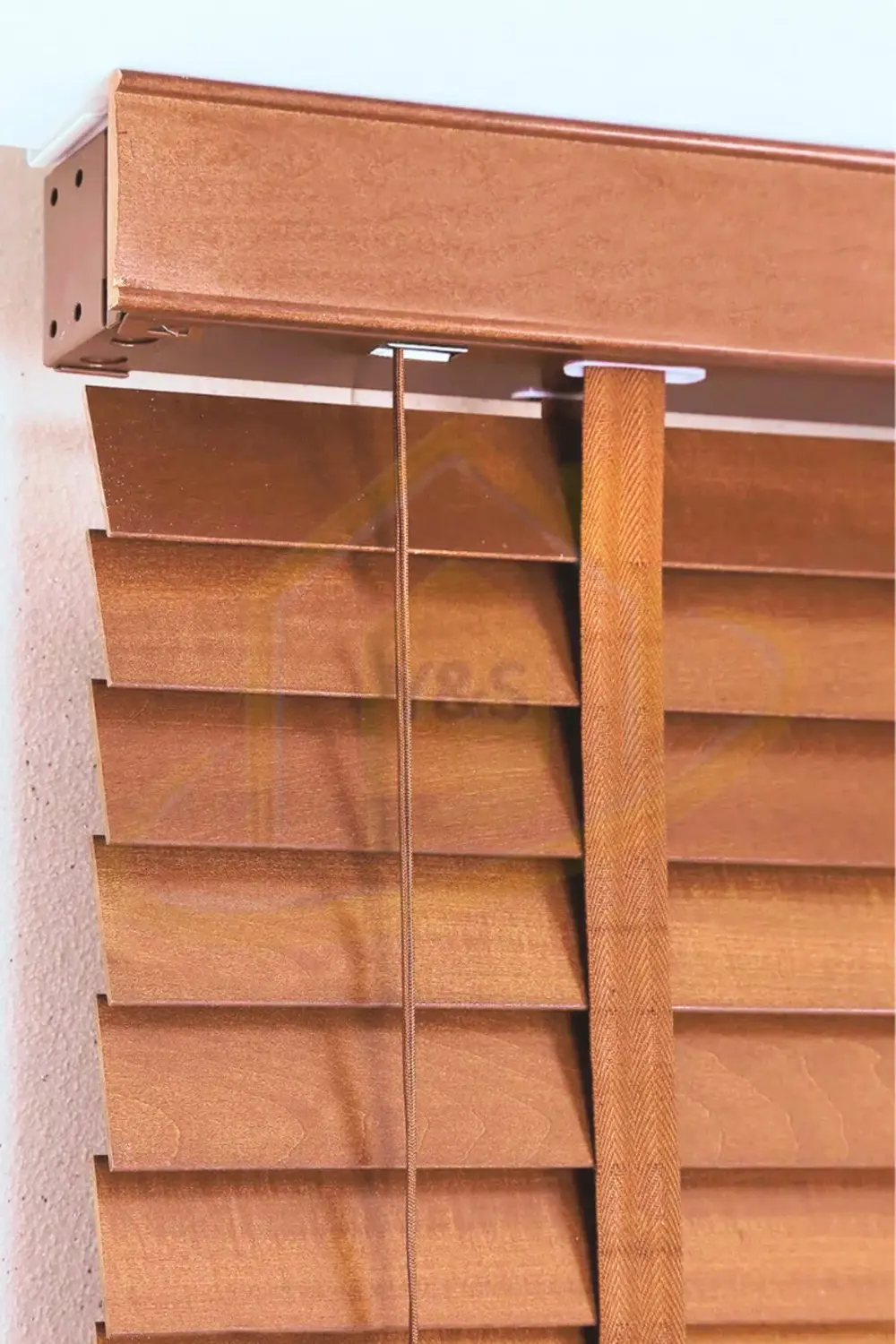 Wooden Blinds %100 Doğal Ahşap Jaluzi Perde 50mm,Alüminyum Kasalı