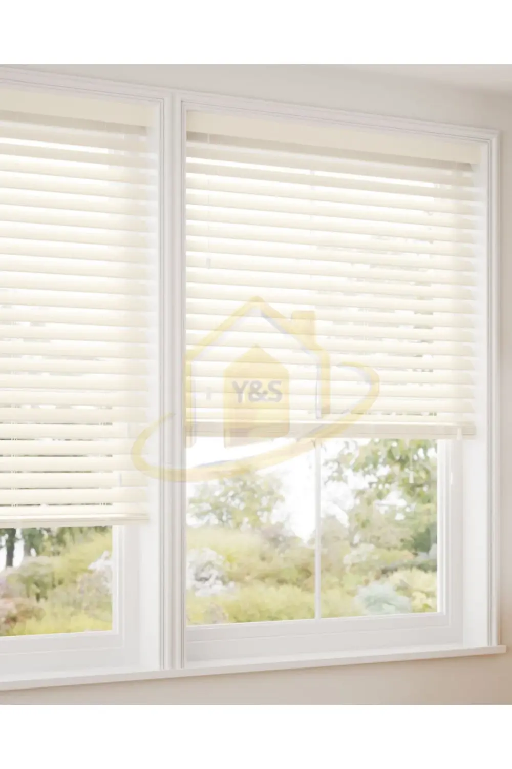 Wooden Blinds %100 Doğal Ahşap Jaluzi Perde 50mm,Alüminyum Kasalı
