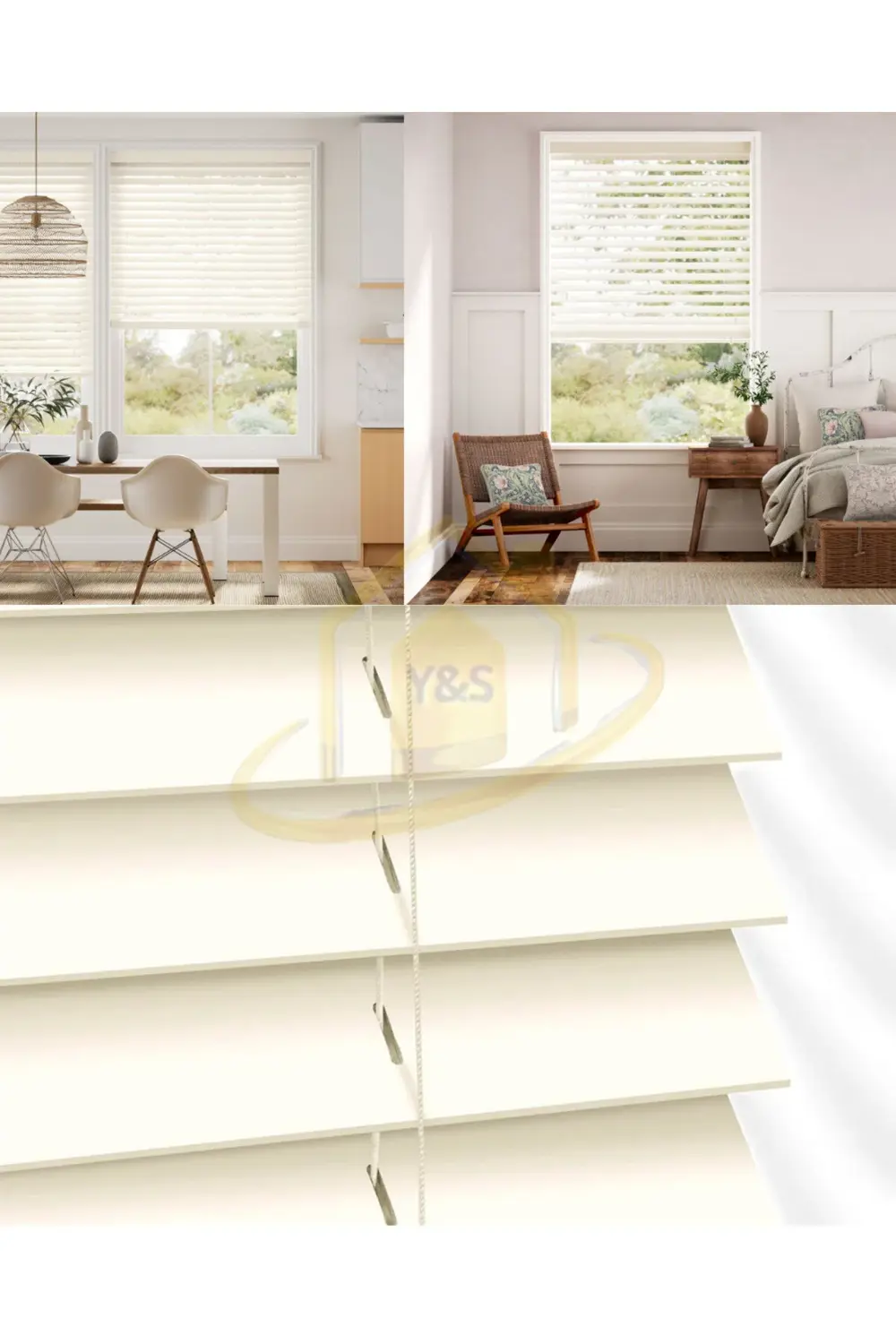 Wooden Blinds %100 Doğal Ahşap Jaluzi Perde 50mm,Alüminyum Kasalı