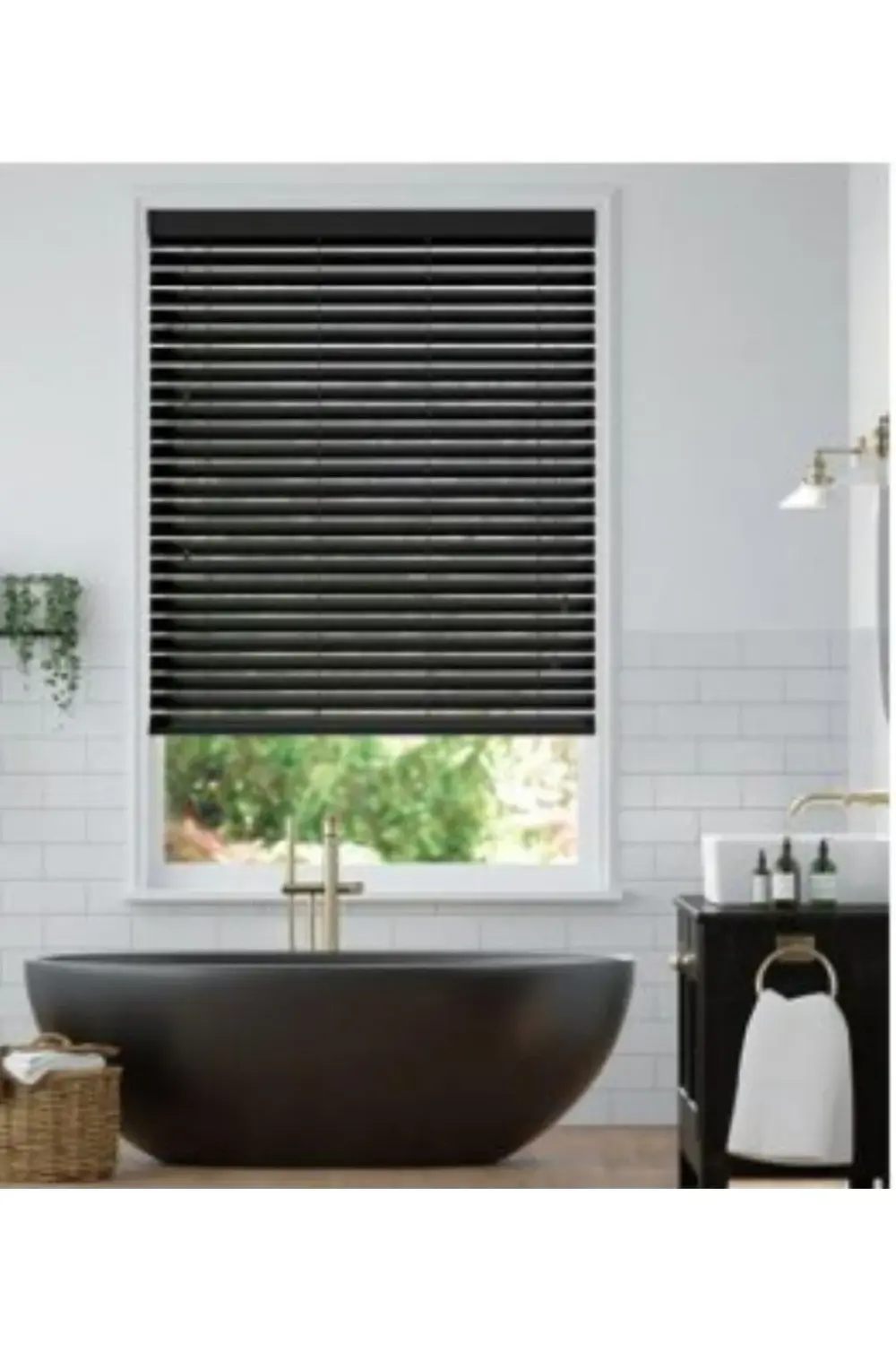 Wooden Blinds %100 Doğal Ahşap Jaluzi Perde 50mm,Alüminyum Kasalı