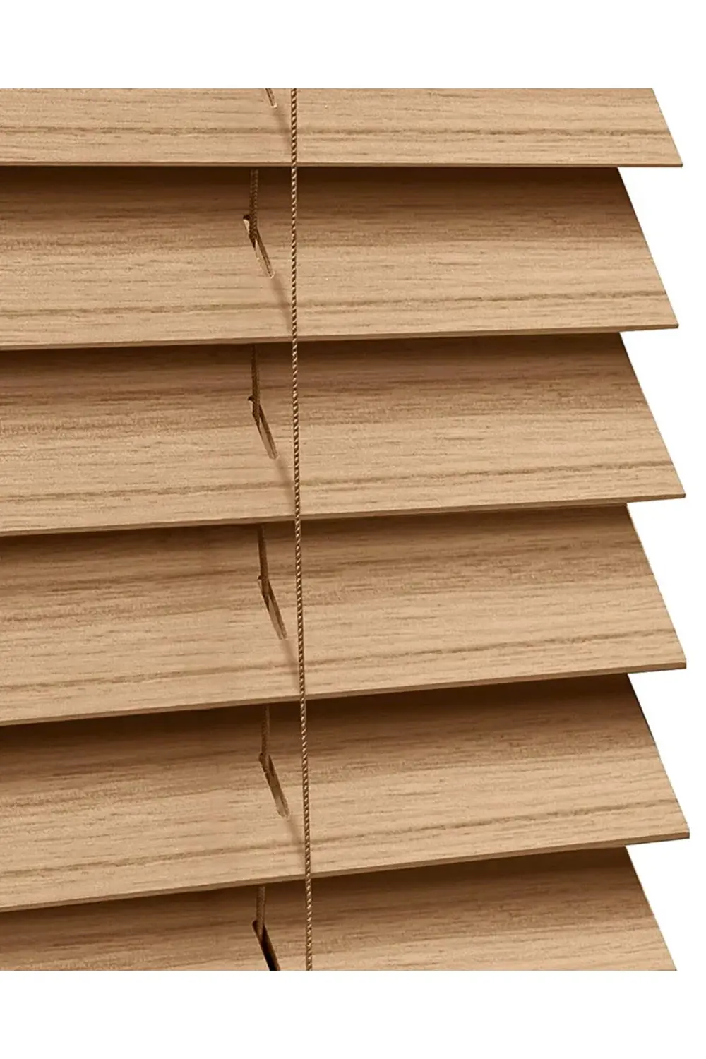 Wooden Blinds %100 Doğal Ahşap Jaluzi Perde 50mm,Alüminyum Kasalı