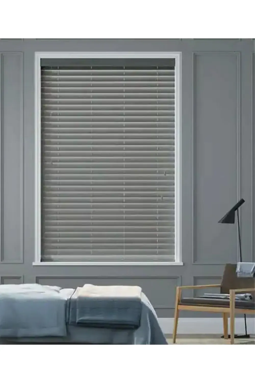 Wooden Blinds %100 Doğal Ahşap Jaluzi Perde 50mm,Alüminyum Kasalı