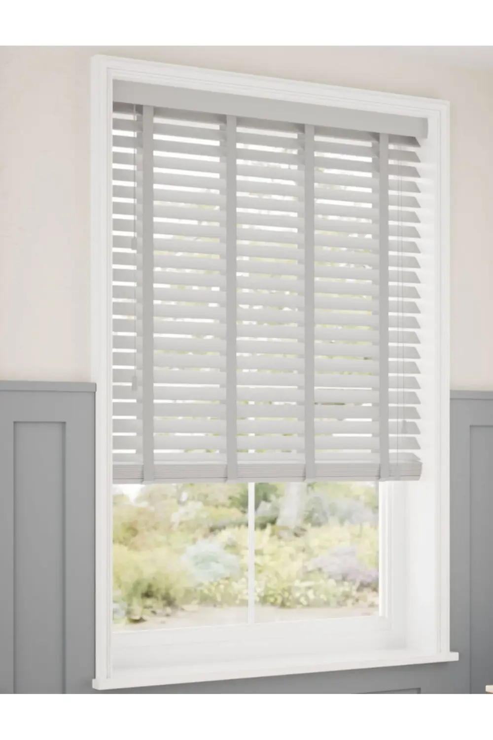 Wooden Blinds %100 Doğal Ahşap Jaluzi Perde 50mm,Alüminyum Kasalı