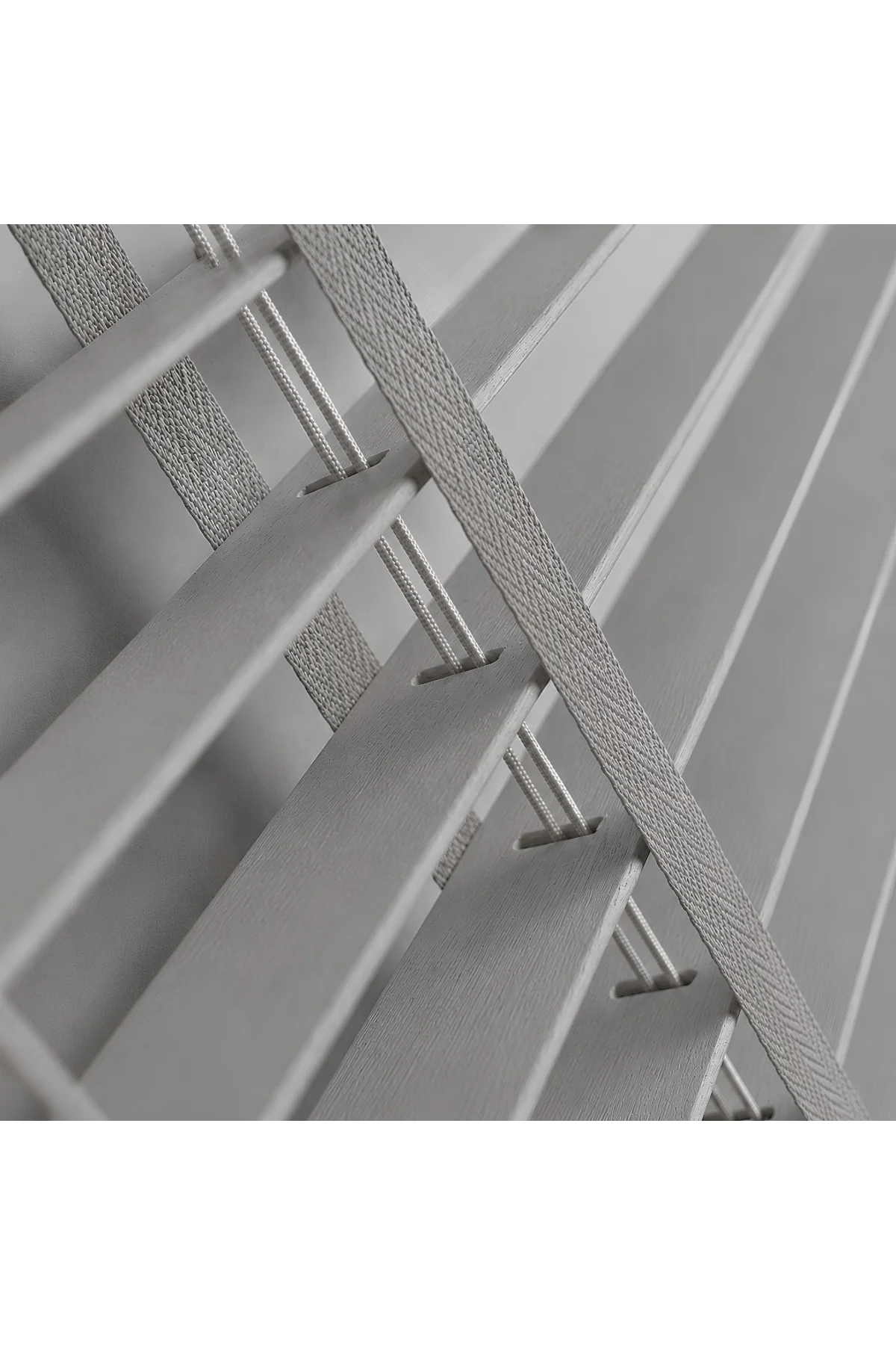 Wooden Blinds Premium Doğal Ahşap Jaluzi Perde 50mm, Alüminyum Kasalı Yüksek Kaliteli / Açık Gri Y&S/004PWB Wooden Blinds Premium Doğal Ahşap Jaluzi Perde 50mm, Alüminyum Kasalı Yüksek Kaliteli / Açık Gri Y&S/004PWB - Görsel 6