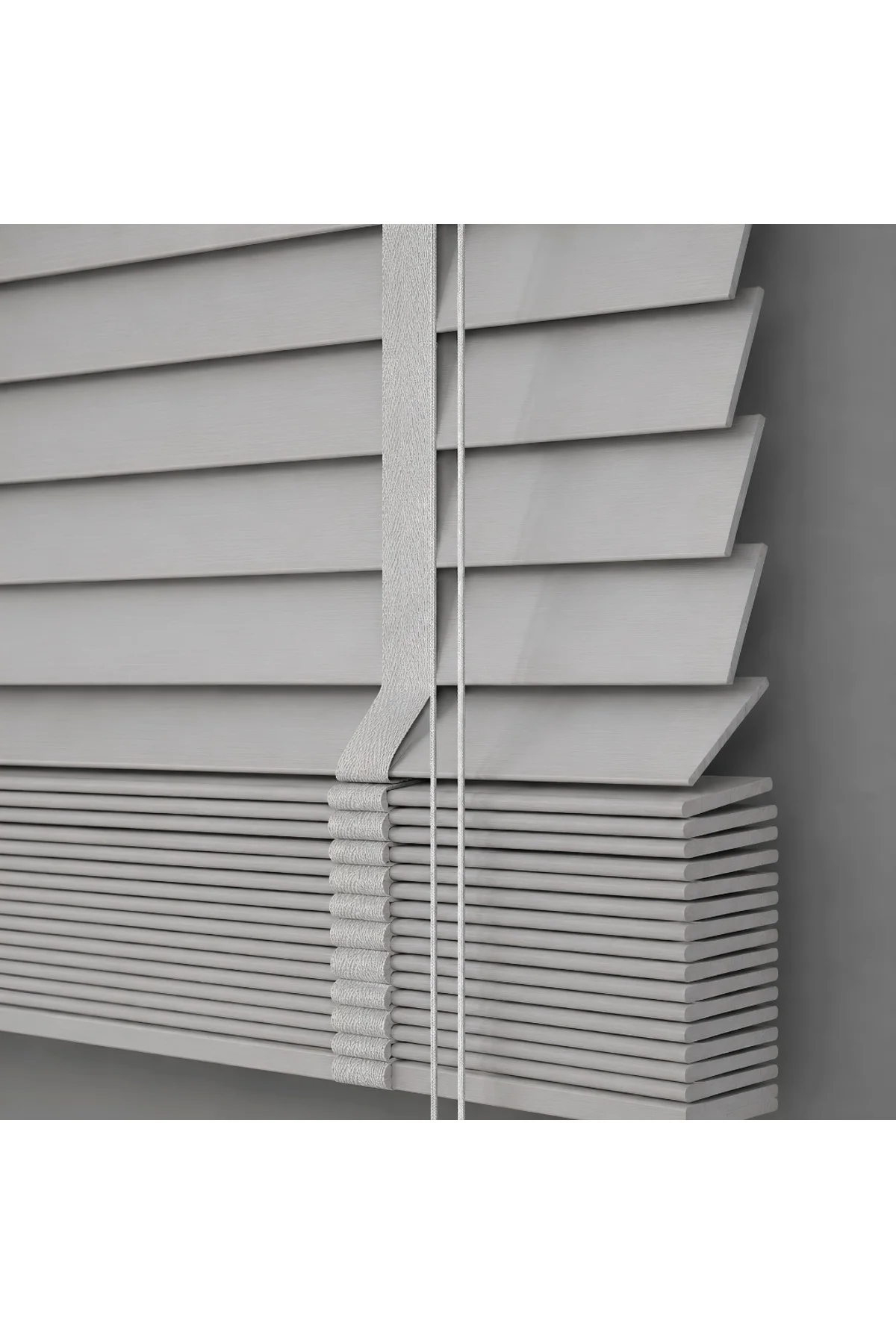 Wooden Blinds Premium Doğal Ahşap Jaluzi Perde 50mm, Alüminyum Kasalı Yüksek Kaliteli / Açık Gri Y&S/004PWB Wooden Blinds Premium Doğal Ahşap Jaluzi Perde 50mm, Alüminyum Kasalı Yüksek Kaliteli / Açık Gri Y&S/004PWB - Görsel 8