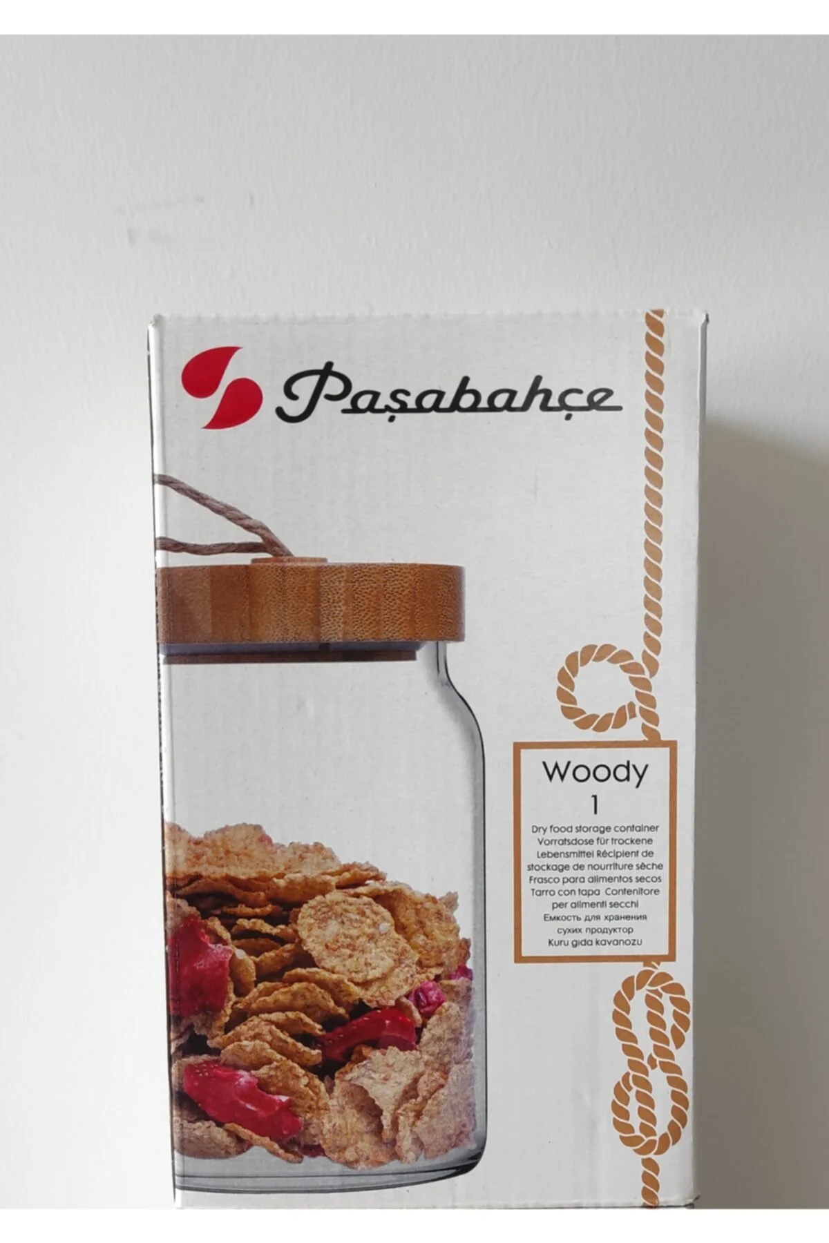 Woody Bamboo Kapaklı Kavanoz 860cc
