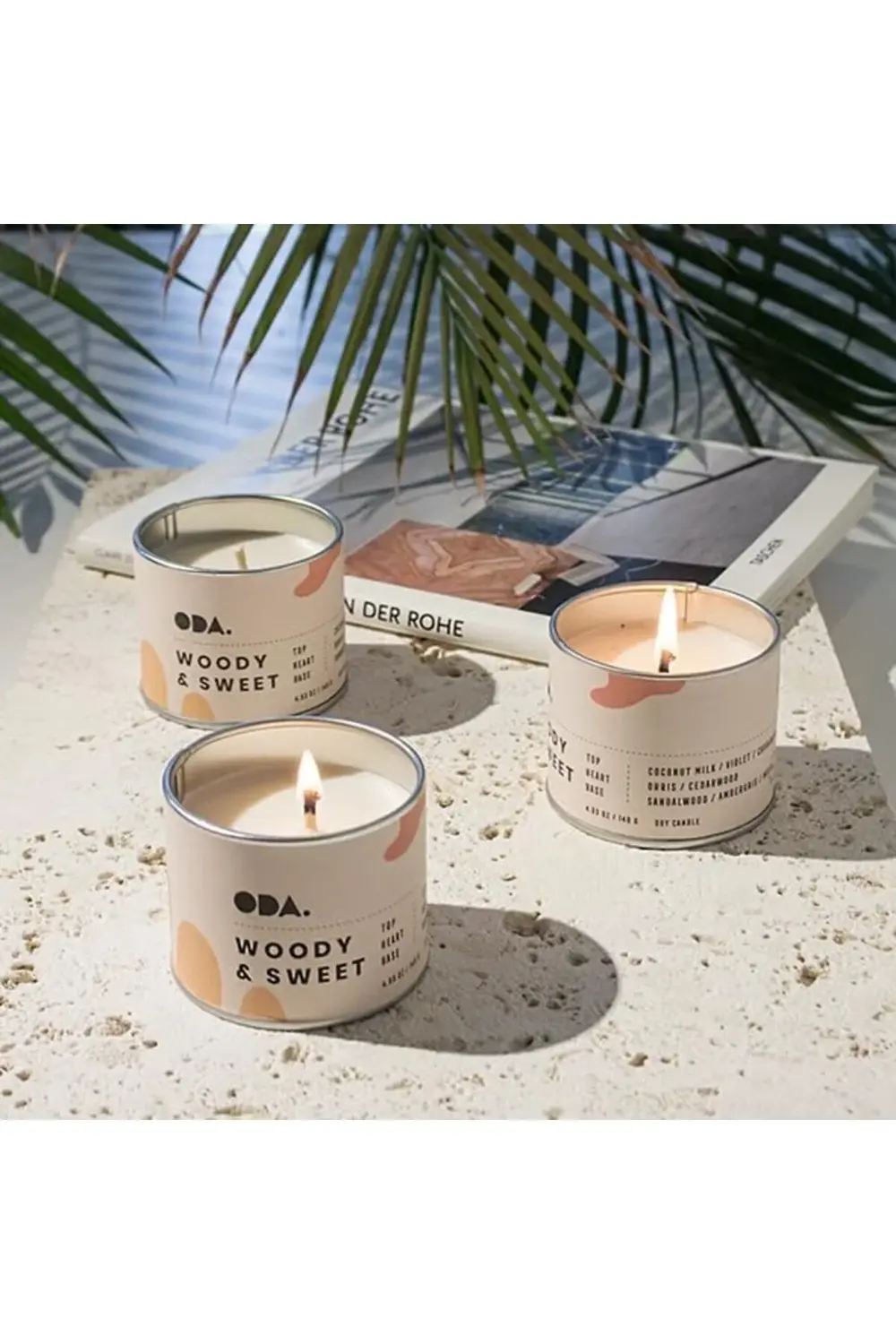 Woody & - Odunsu ve Tatlı Kokulu Tasarım Dekoratif Desenli Soya M