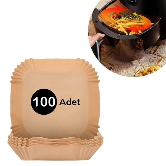 Woody Sofia ®  100 Adet Air Fryer Pişirme Kağıdı Tek Kullanımlık 