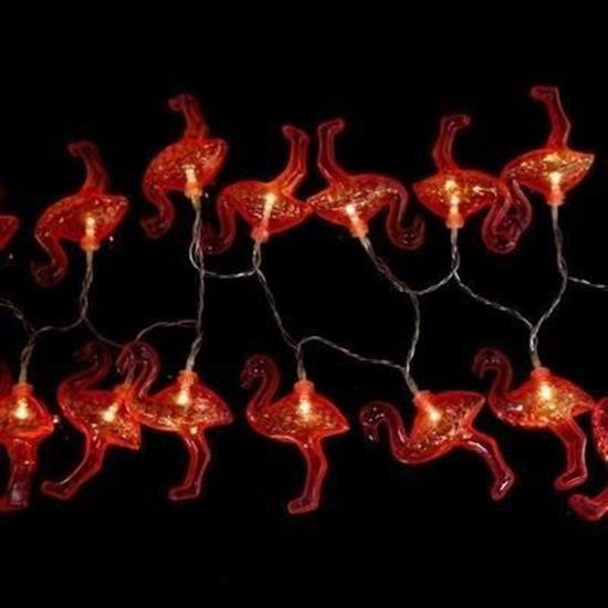 Woody Sofia 10lu Pilli Led Flamingo Dekoratif Işık Zinciri Aydınl