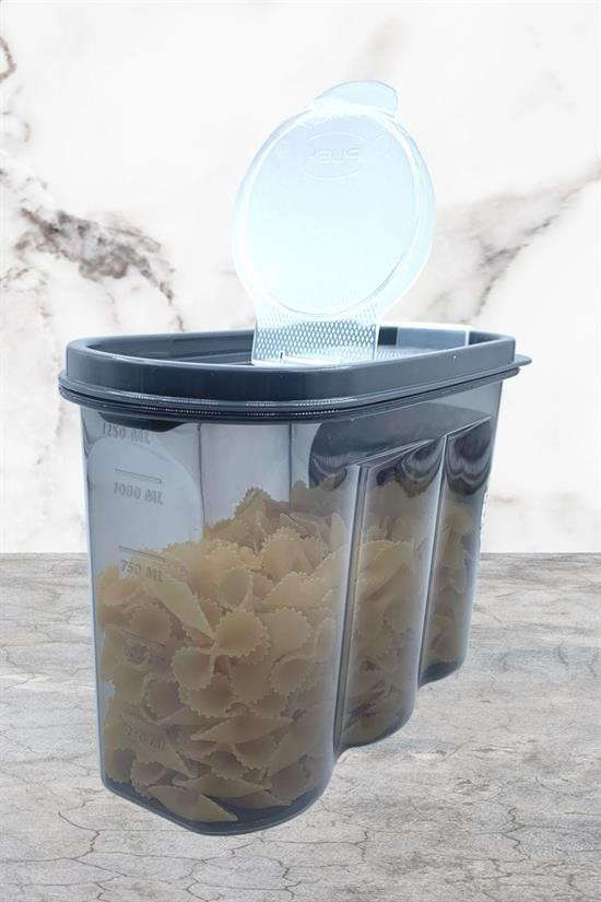 Woody Sofia 2 Kapaklı Ölçekli Erzak Saklama Kabı - 1,2 Litre - SA