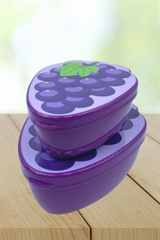 Woody Sofia 2'li İç İçe Geçebilen Üzüm Model Saklama ve Beslenme 