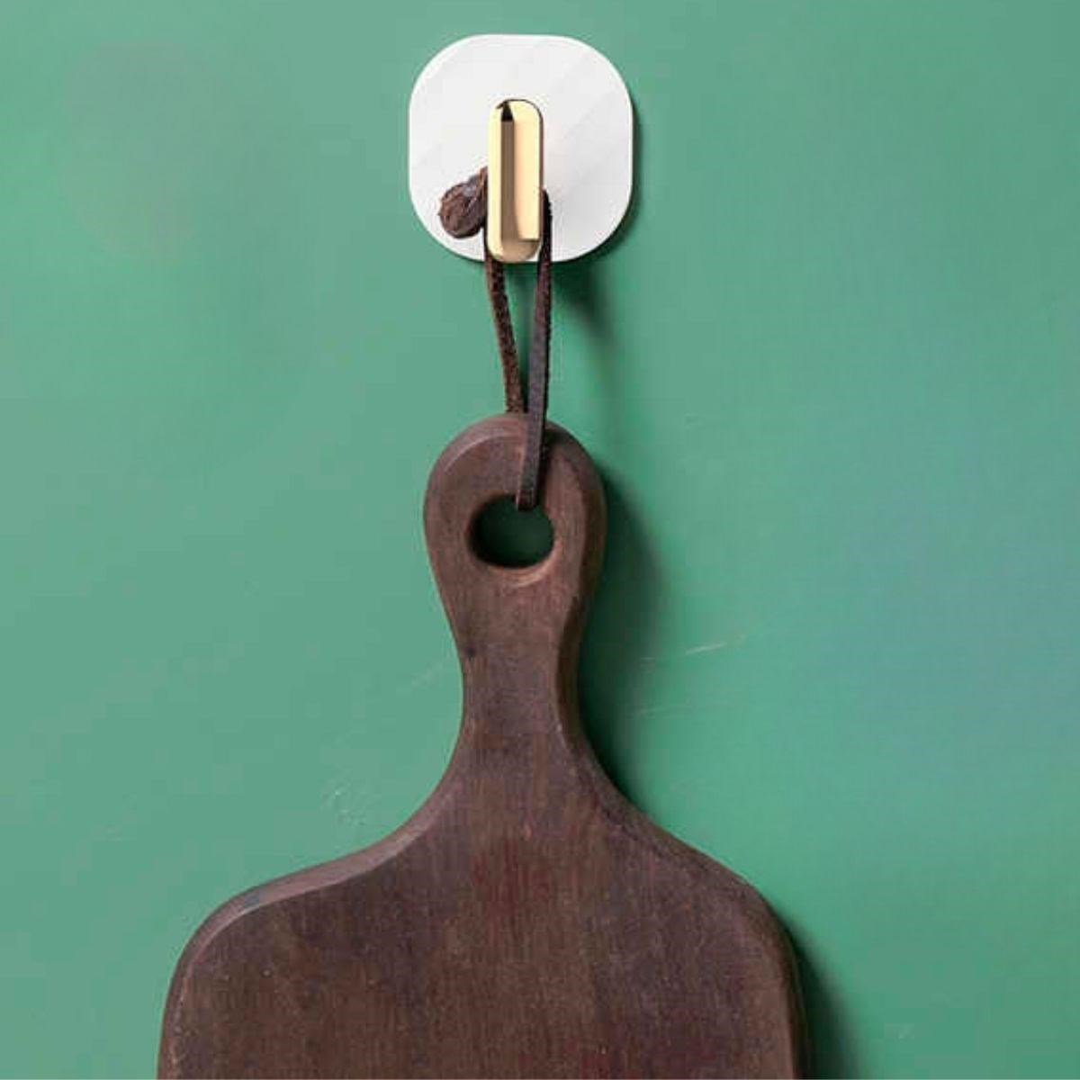 Woody Sofia  2Li Yapışkanlı Retro Askılık Dolap Kapak Kulpu Beyaz