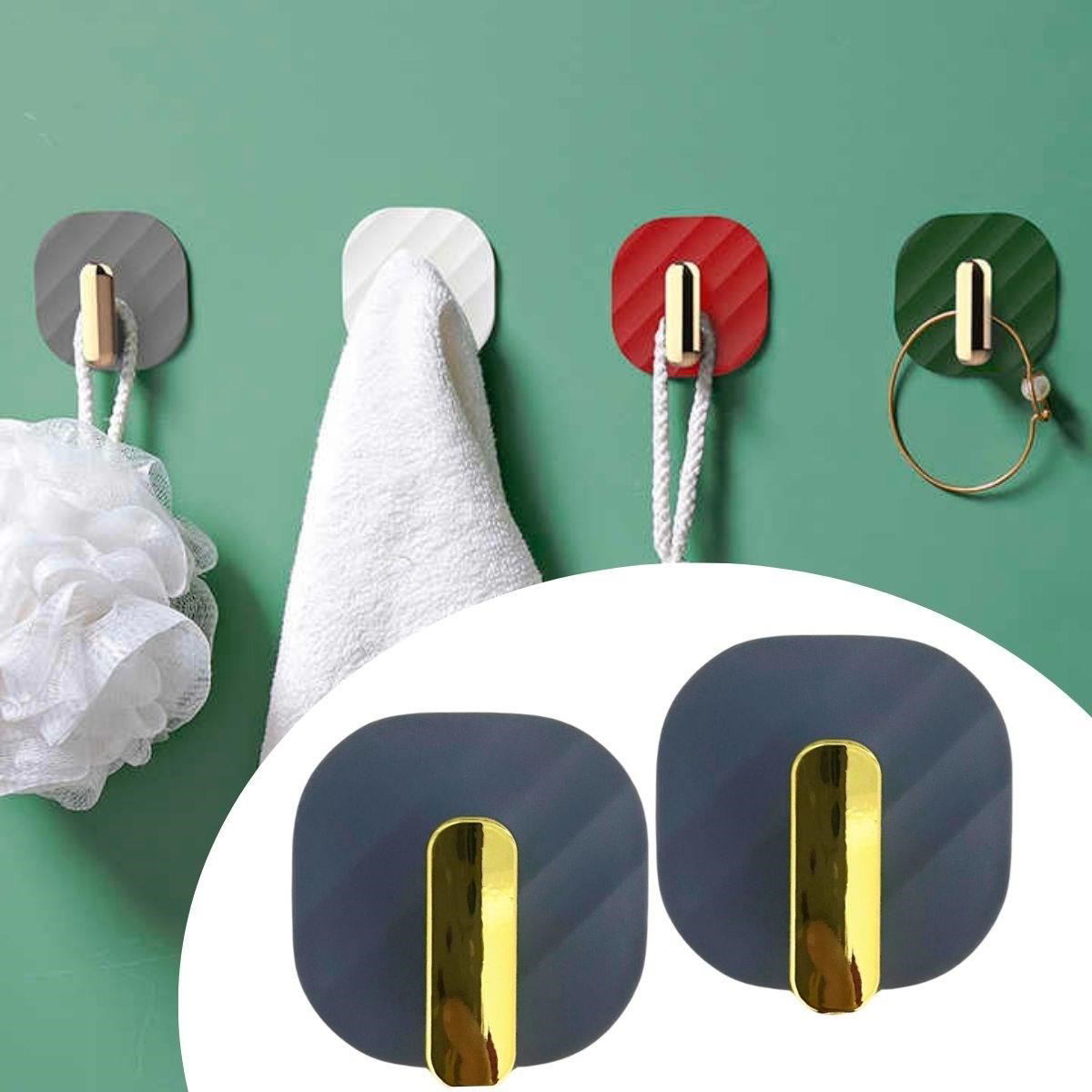 Woody Sofia  2li Yapışkanlı Retro Askılık Dolap Kapak Kulpu Gri