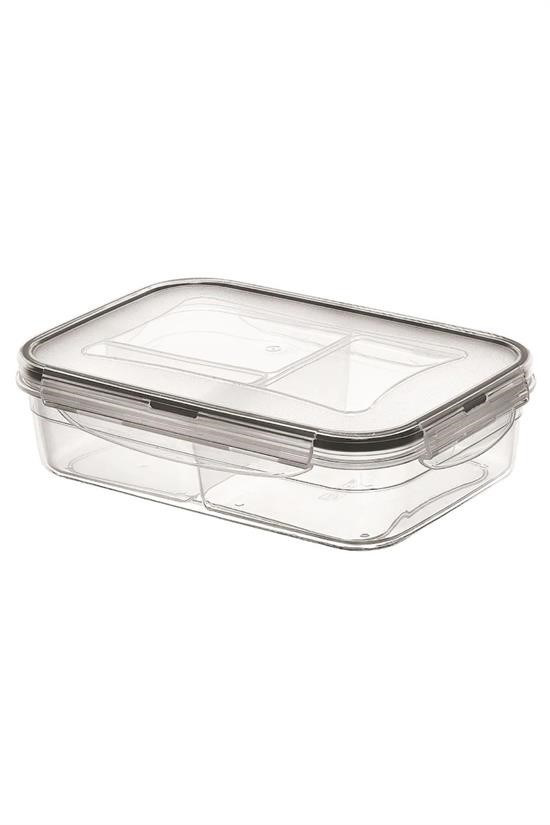 Woody Sofia 3 Bölmeli Kilitli Kapaklı 1 Litre Erzak Saklama Kabı 