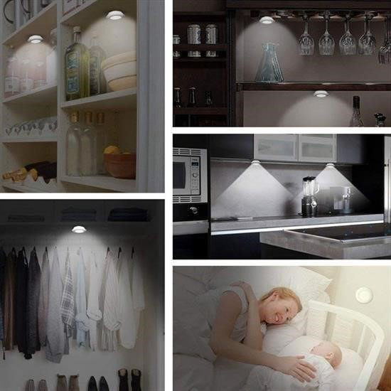 Woody Sofia 3lü Uzaktan Kumandalı Pilli Yapışkanlı Kablosuz Led S