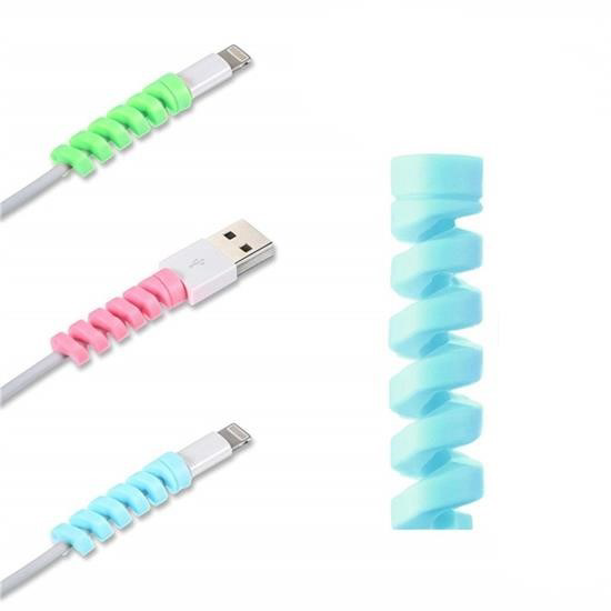 Woody Sofia® 4lü Apple, Android Şaj Kablosu Koruyucu Silikon Spir Woody Sofia® 4lü Apple, Android Şaj Kablosu Koruyucu Silikon Spir Fiyatı, Yorumları ve Özellikleri