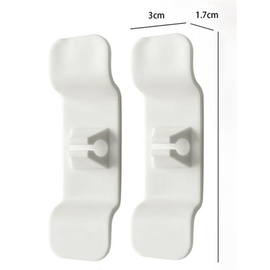 Woody Sofia   6'Lı Pratik Kablo Toparlayıcı Yapışkanlı Klips Mutfa