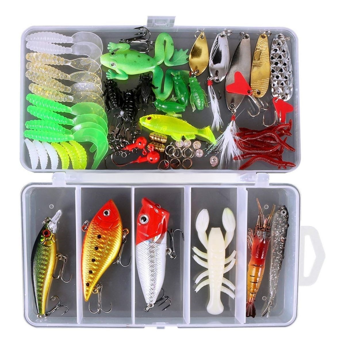 Woody Sofia  78 Parça Sahte Olta Yemleri Ve Balik Tutma Aksesuari 