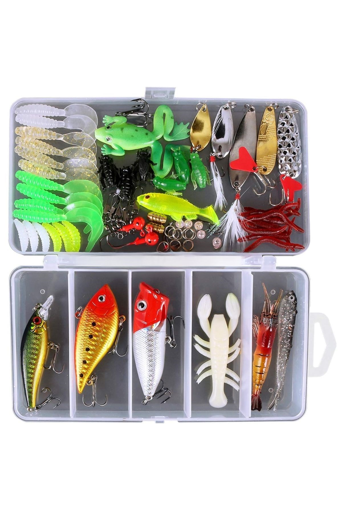 Woody Sofia  78 Parça Sahte Olta Yemleri Ve Balik Tutma Aksesuari 