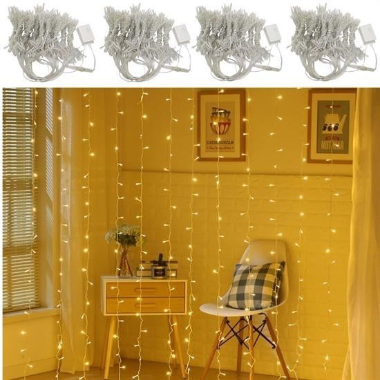 Woody Sofia 8 Fonksiyonlu 200 Led 10 Saçak Şerit Led 2x2 Perde İp Woody Sofia 8 Fonksiyonlu 200 Led 10 Saçak Şerit Led 2x2 Perde İp