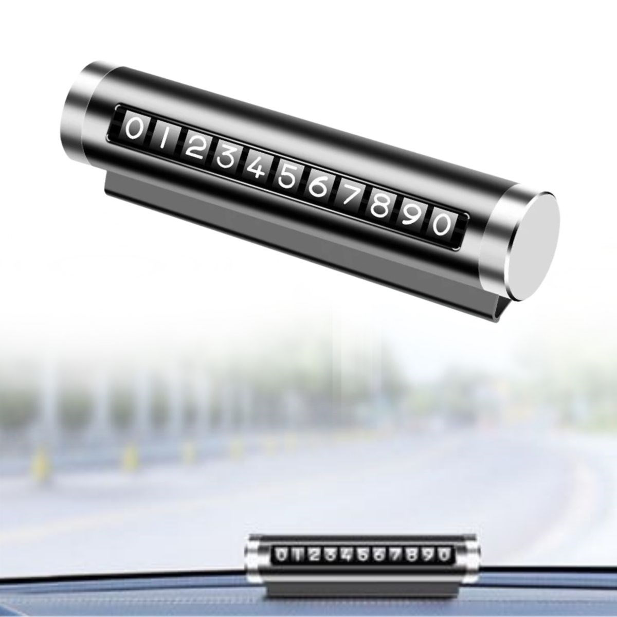 Woody Sofia  Alüminyum Kasa Siyah Renk Çevirmeli Araç İçi Telefon 