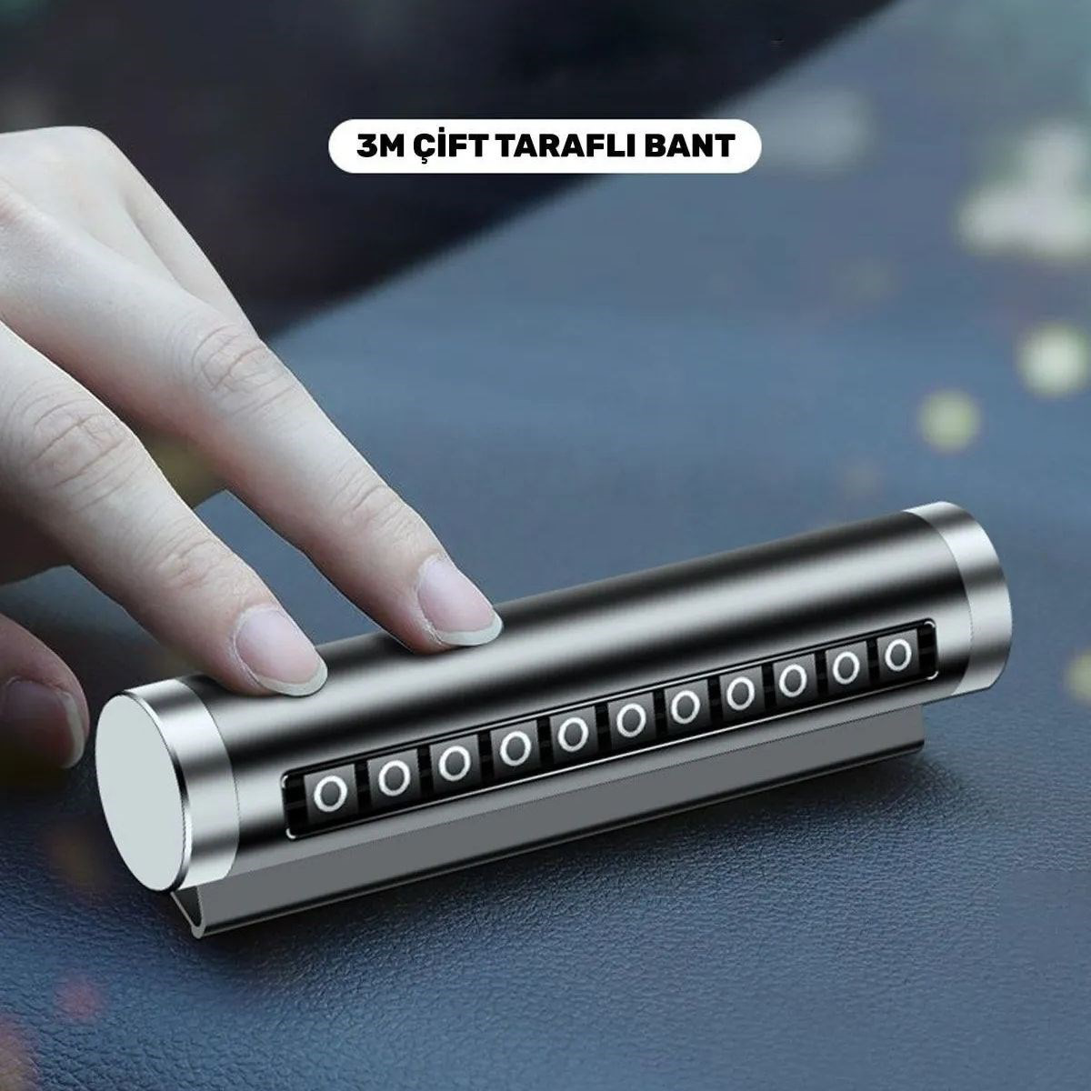 Woody Sofia  Alüminyum Kasa Siyah Renk Çevirmeli Araç İçi Telefon 