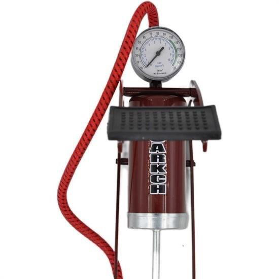 Woody Sofia Basınç Göstergeli Ayak Pompası Araba Bisiklet Motor L