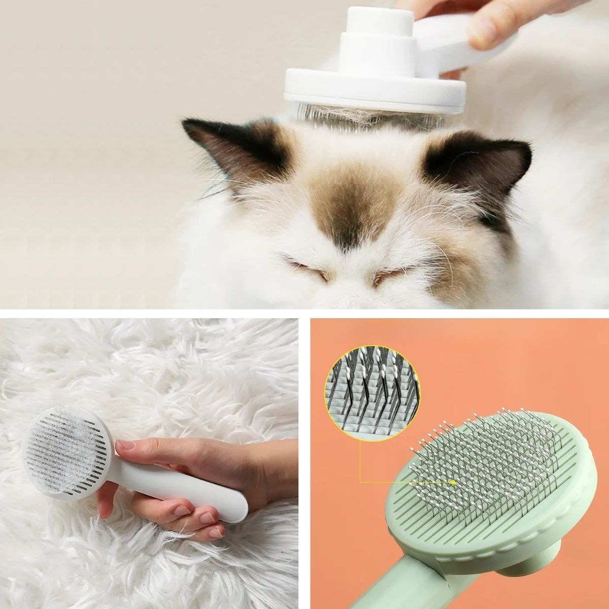 Woody Sofia  Basmalı Kedi Köpek Tüy Toparlayıcı Masaj Etkili Pet F