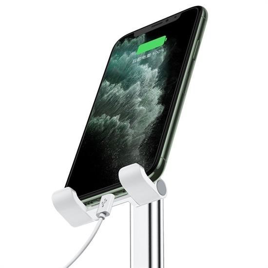 Woody Sofia Beyaz  Aynalı Cep Telefonu Sabitleyici Stand Katlanab