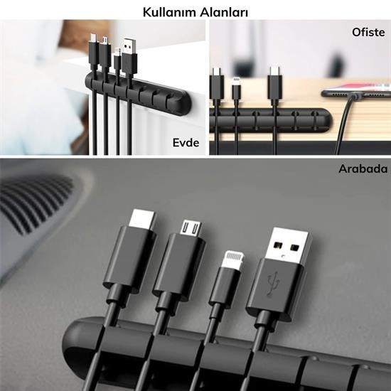 Woody Sofia  Çok Amaçli Kablo Tutucu Akrilik Güçlü Yapişkanli Orga