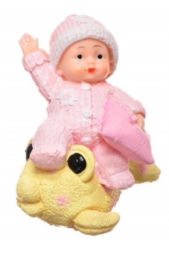 Woody Sofia Decotown Hediyelik Sevimli Pembe Bebek Biblo Polyeste