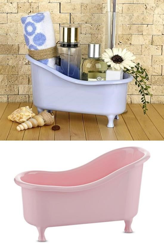 Woody Sofia Dekoratif Mini Küvet Şeklinde Çok Amaçlı  Banyo Düzen