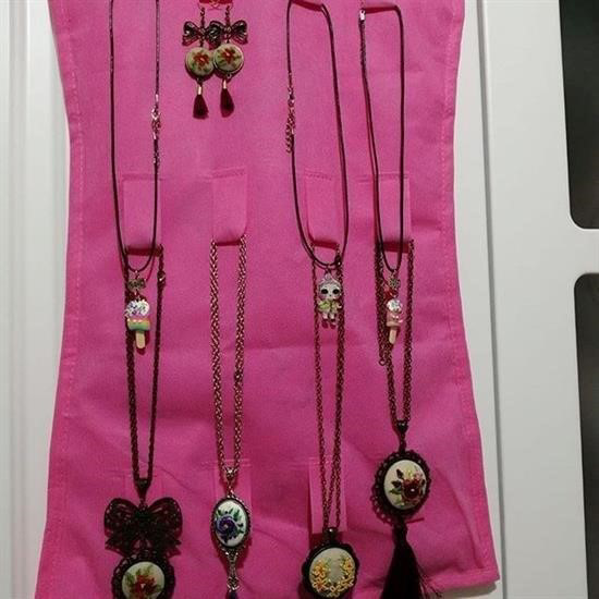 Woody Sofia  Elbise Şeklinde Takı Organizeri - Pembe