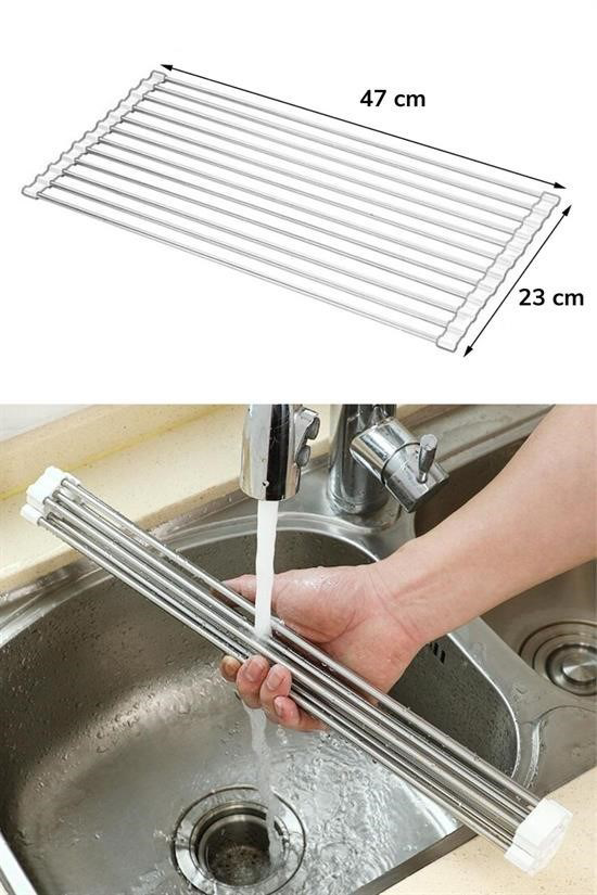 Woody Sofia Evye Üstü Katlanır Nihale Paslanmaz Çelik Pratik Sebz