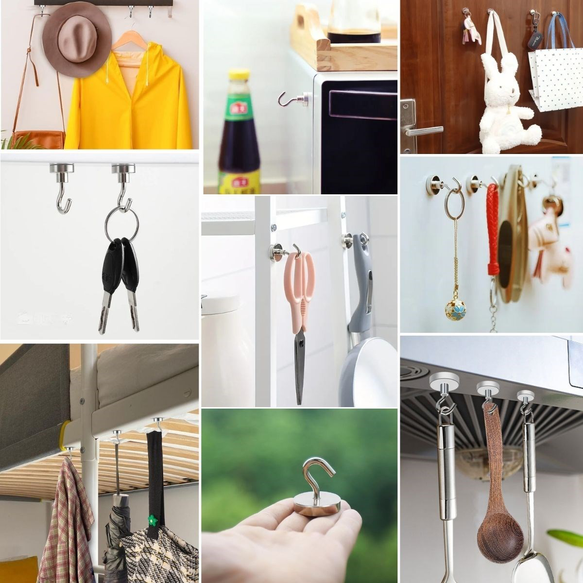 Woody Sofia  Güçlü Manyetik Mutfak,Banyolar İçin Çok Amaçlı 2'Li M