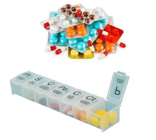 Woody Sofia  Haftalık Günlük İlaç Saklama Kutusu 7 Günlük İlaç  Sa