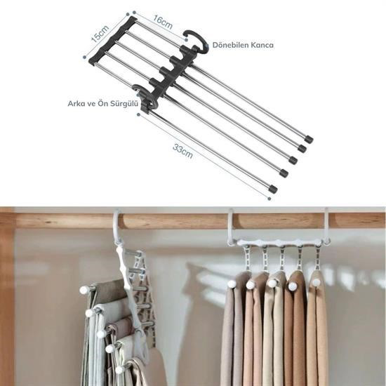 Woody Sofia  Hareketli Dolap İçi Pantolon Kravat Şal Askı Sistemi